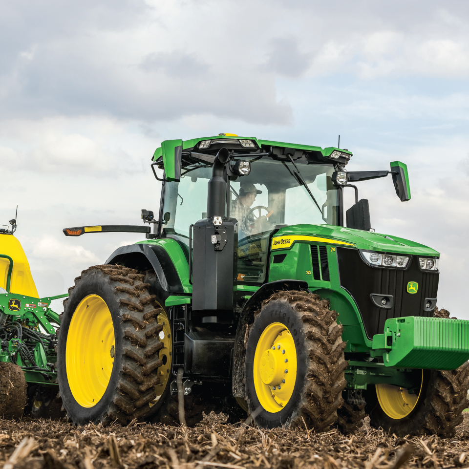 John Deere Tractor in field